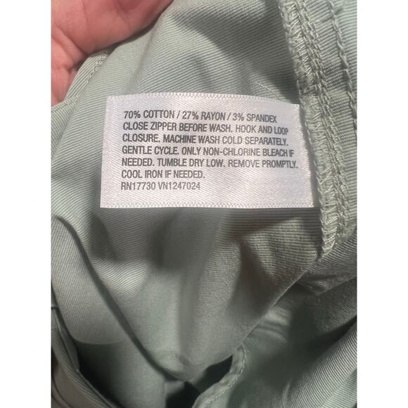 Women's High-Rise Wide Leg Chino Pants - A New Day 2 Green - Picture 7 of 7